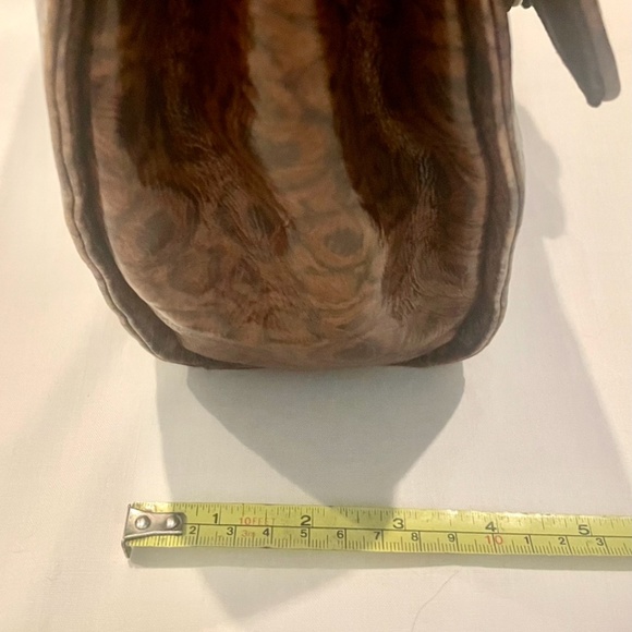 OOAK Vintage Sharif Reptile & Snakeskin Textured Leather Satchel Handbag - Picture 5 of 5